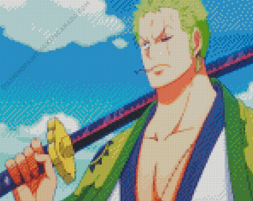 Zoro One Piece Character Diamond Painting