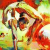 Abstract Ballerina Handstand Diamond Painting