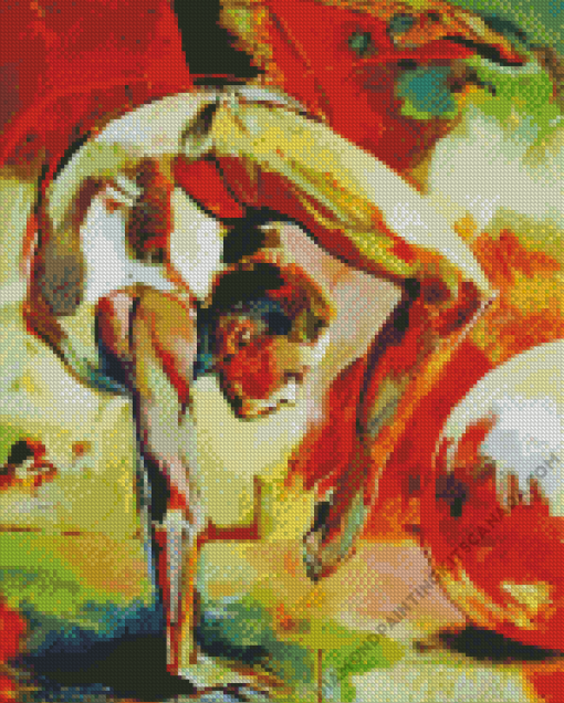 Abstract Ballerina Handstand Diamond Painting