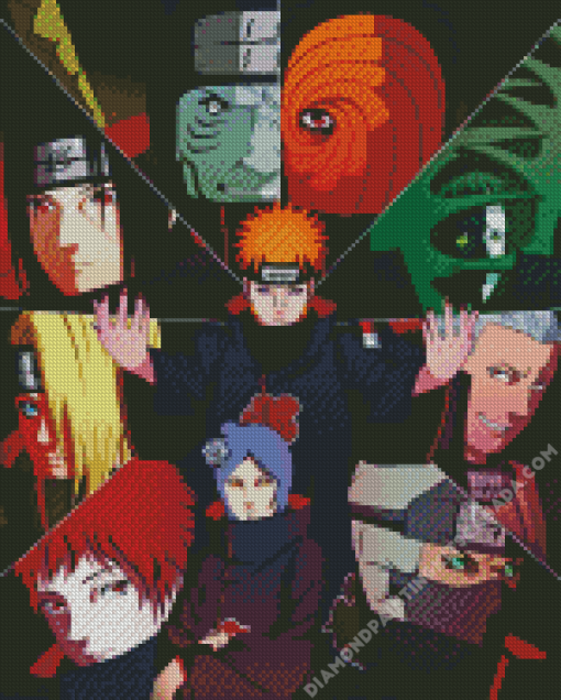 Akatsuki Group Diamond Painting