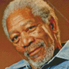 American Morgan Freeman Diamond Painting