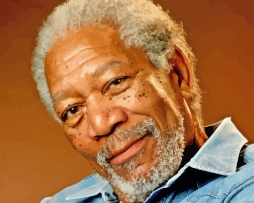 American Morgan Freeman Diamond Painting