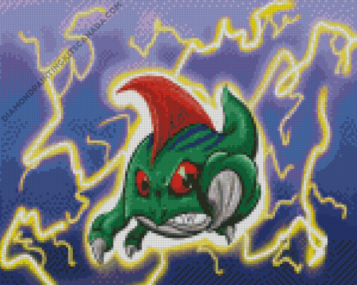 Angry Betamon Character Diamond Painting