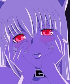 Anime Girl Red Eyes Diamond Painting