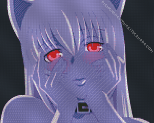 Anime Girl Red Eyes Diamond Painting