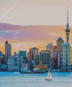 Auckland Skyline Diamond Painting