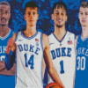 Basketball Team Duke Blue Devils Diamond Painting