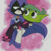 Beast Boy And Raven In Love Diamond Painting