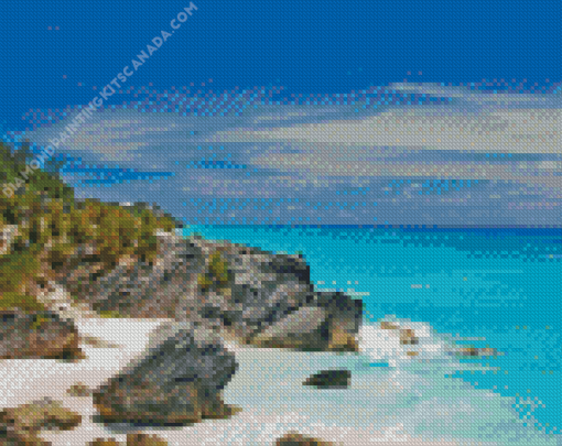 Bermuda Island Landscape Diamond Painting