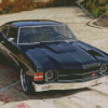 Black 1971 Chevelle Diamond Painting