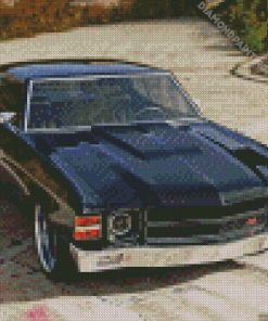 Black 1971 Chevelle Diamond Painting