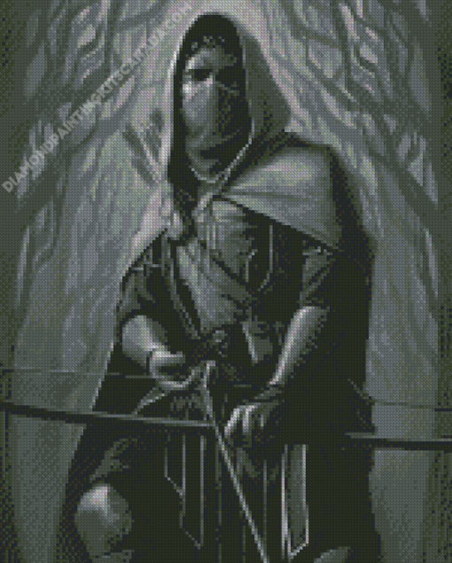 Black And White Archer Diamond Painting