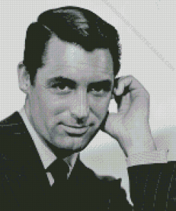 Black and White Cary Grant Diamond Painting