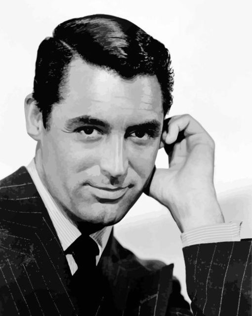 Black and White Cary Grant Diamond Painting