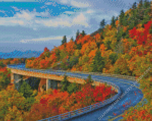 Blue Ridge Parkway Road Diamond Painting