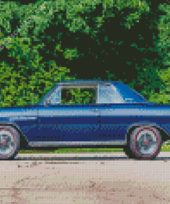 Blue Buick Skylark Diamond Painting