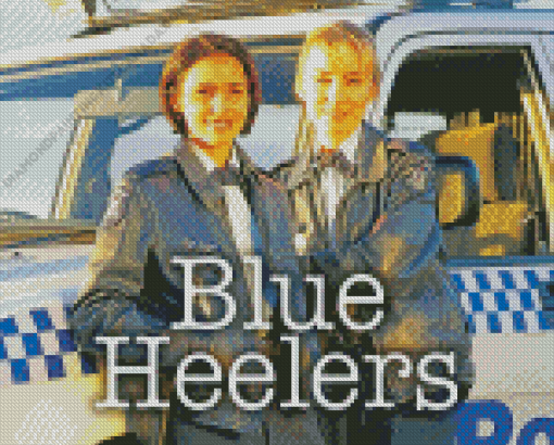 Blue Heelers Poster Diamond Painting