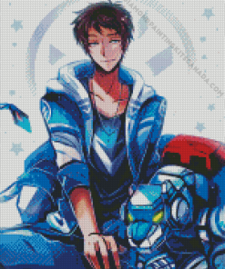 Blue Lion Voltron Character Art Diamond Painting