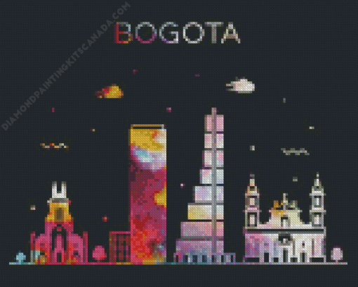 Bogota Colorful Poster Diamond Painting