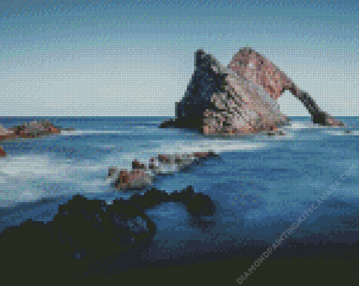 Bow Fiddle Rock Scotland UK Diamond Painting