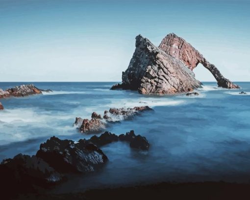 Bow Fiddle Rock Scotland UK Diamond Painting