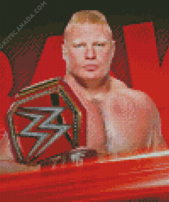 Brock Edward Lesnar Wrestler Diamond Painting