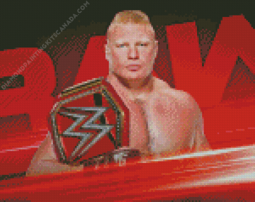 Brock Edward Lesnar Wrestler Diamond Painting