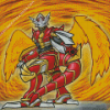 Burninggreymon Digimon Diamond Painting