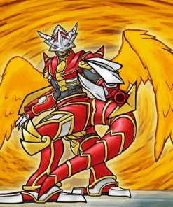 Burninggreymon Digimon Diamond Painting