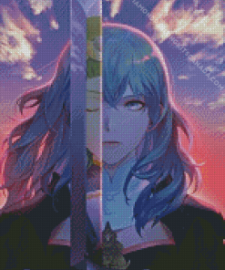 Byleth With Sword Diamond Painting