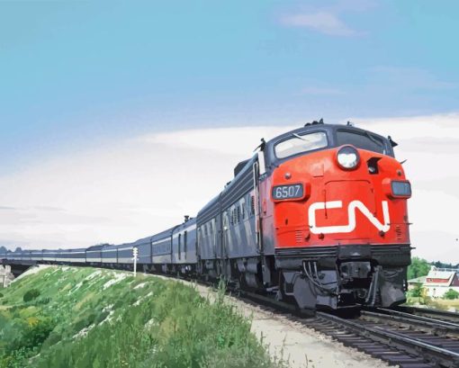 CN Rail Diamond Painting