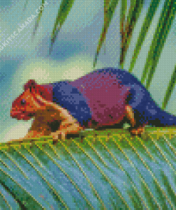 Colorful Squirrel Rodent Diamond Painting
