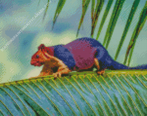 Colorful Squirrel Rodent Diamond Painting