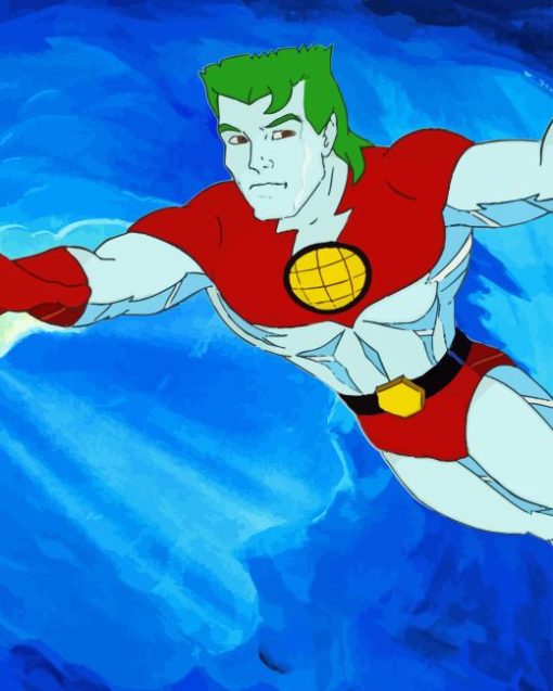 Captain Planet Superhero Diamond Painting