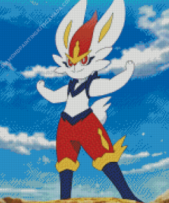 Cinderace Pokemon Character Diamond Painting