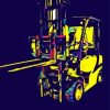 Colorful Forklift Engine Diamond Painting