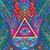 Colorful Hamsa Art Diamond Painting