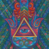 Colorful Hamsa Art Diamond Painting