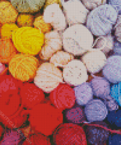 Colorful Wool Balls Diamond Painting