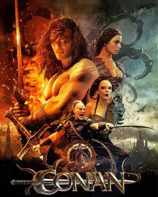 Conan the Barbarian Poster Diamond Painting