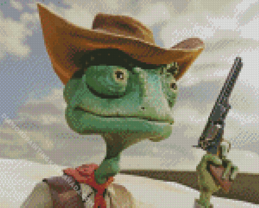 Cowboy Rango Character Diamond Painting