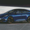 Cupra Blue Car Diamond Painting