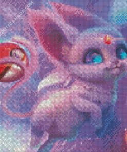 Cute Espeon Diamond Painting