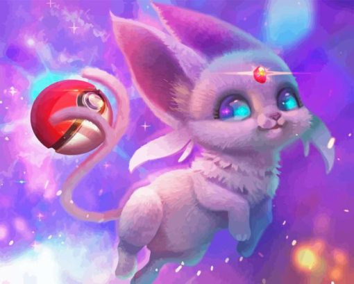 Cute Espeon Diamond Painting