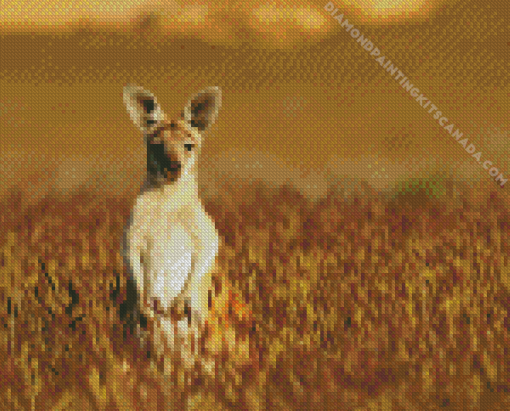 Cute Little Kangaroo Diamond Painting