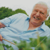 David Attenborough Laughing Diamond Painting