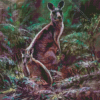 Eastern Grey Kangaroos Art Diamond Painting