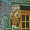 Eurasian Eagle Owl Diamond Painting