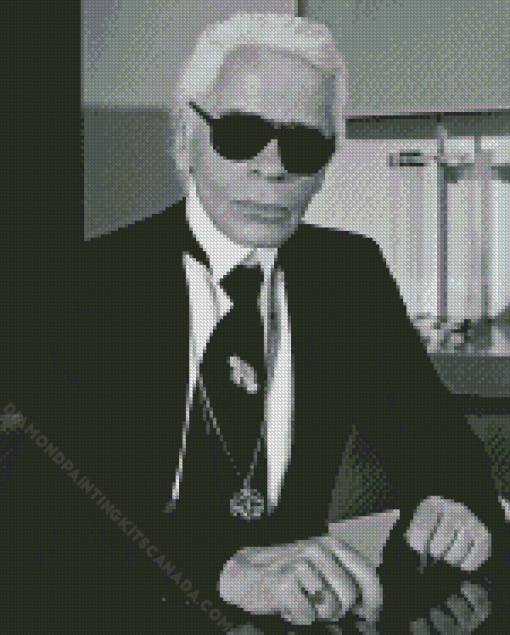 German Karl Lagerfeld Diamond Painting