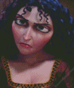 Gothel in Tangled Diamond Painting